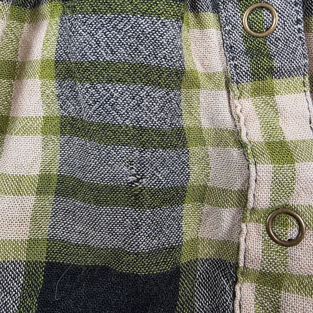Free People We The Free Pacific Dawn Plaid Button Dawn Shirt Size XS - Picture 12 of 12